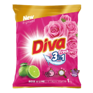 Diva Fresh 3 in 1 Detergent Powder Rose & Lime 1kg